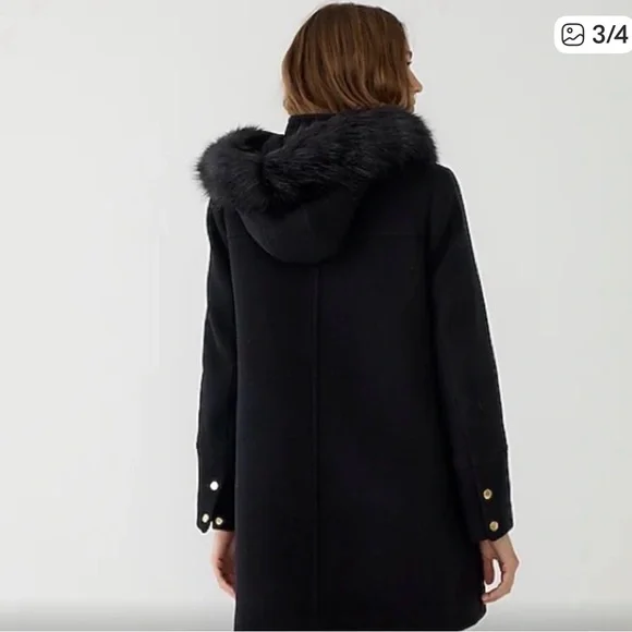 J. Crew chateau parka in Italian stadium cloth wool - Picture 4 of 14